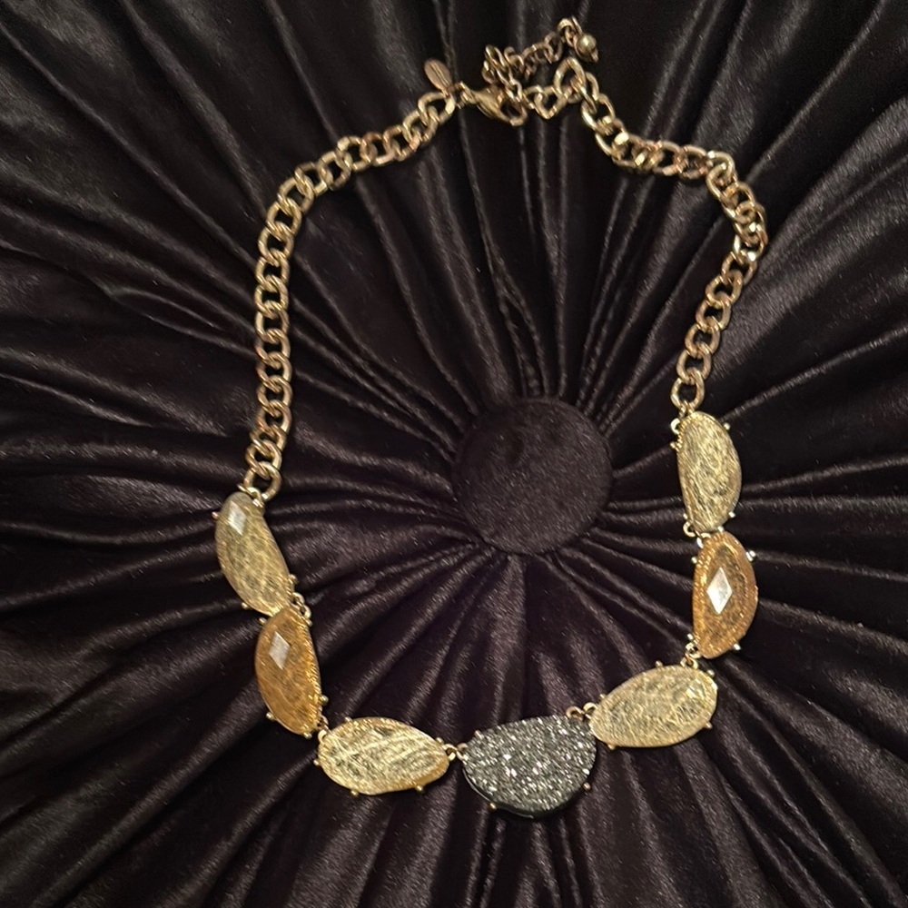 Elegant Gold and Silver Necklace